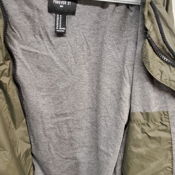 Forever 21 Olive Green Windbreaker - Picture 3 of 4